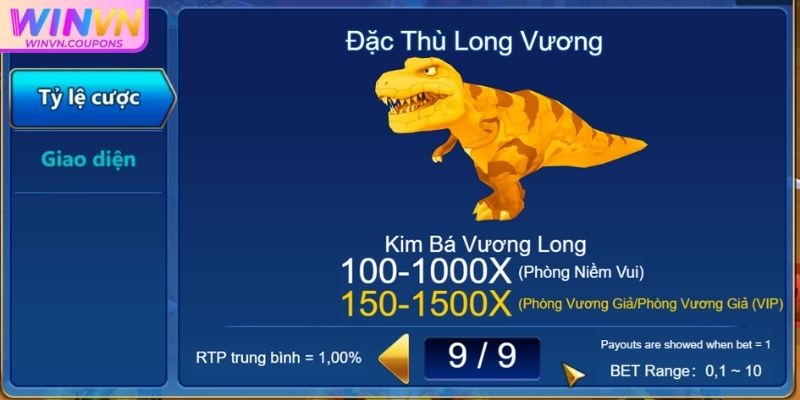 Cá vàng cơ hội nhân đôi chuyên gia săn Rồng WINVN